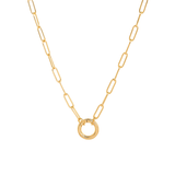 Circle Charm Keeper Necklace