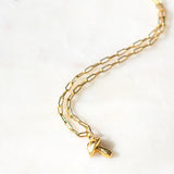 Alice Mushroom 24K Gold Plated Necklace