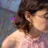 Bad to the Bow Hoop in Gold