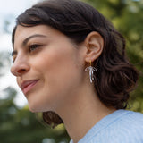 Bad to the Bow Hoop in Mixed Metal