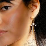 Bad to the Bow Earrings Silver