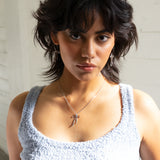 Bad to the Bow Necklace Silver