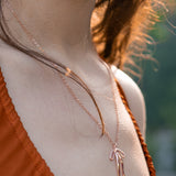 Bad to the Bow Necklace Rose Gold