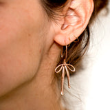 Bad to the Bow Earrings Rose Gold