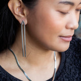 Boogie Nights Earring in Silver Rhodium