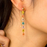 Burnett Layered Multi Daisy Earrings