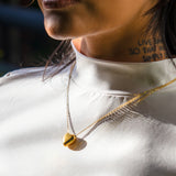 Can't Heartly Wait Mini Necklace - Gold