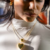 Can't Heartly Wait Necklace - Gold