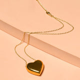 Can't Heartly Wait Necklace - Gold