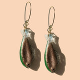Catch of the Day Earrings - Frost and Purple