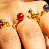 Cat's Cradle Ring in Carnelian