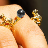 Cat's Cradle Ring in Hematite