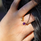 Cat's Cradle Ring in Amethyst