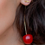 Cherry Threader Earrings