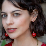 Cherry Threader Earrings