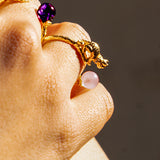 Cat's Cradle Ring in Amethyst