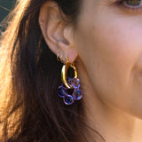 Dazy Glaze Hoops in Lilac