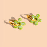 Dazy Dew Drop Hoop in 18K Gold Plated