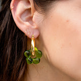 Dazy Glaze Hoops in Grass