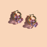 Dazy Glaze Hoops in Lilac