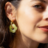 Dazy Nights Hoop in Green Grass