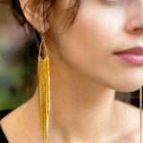 Debbie H Earrings in Gold