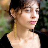 Debbie H Earrings in Gold