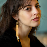 Debbie H Earrings in Gold