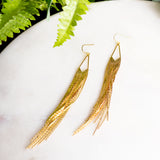 Debbie H Earrings in Gold