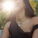 Die Heart Necklace Silver