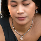 Die Heart Necklace Silver