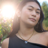 Die Heart Necklace Gold