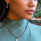 Die Heart Necklace Silver