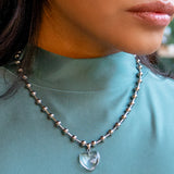 Die Heart Necklace Silver