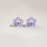 Dazy Glaze Hoops in Lilac