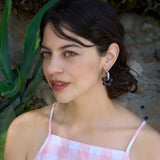 Dazy Glaze Hoops in Deep Lavender