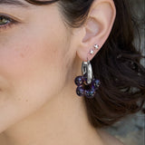 Dazy Glaze Hoops in Deep Lavender