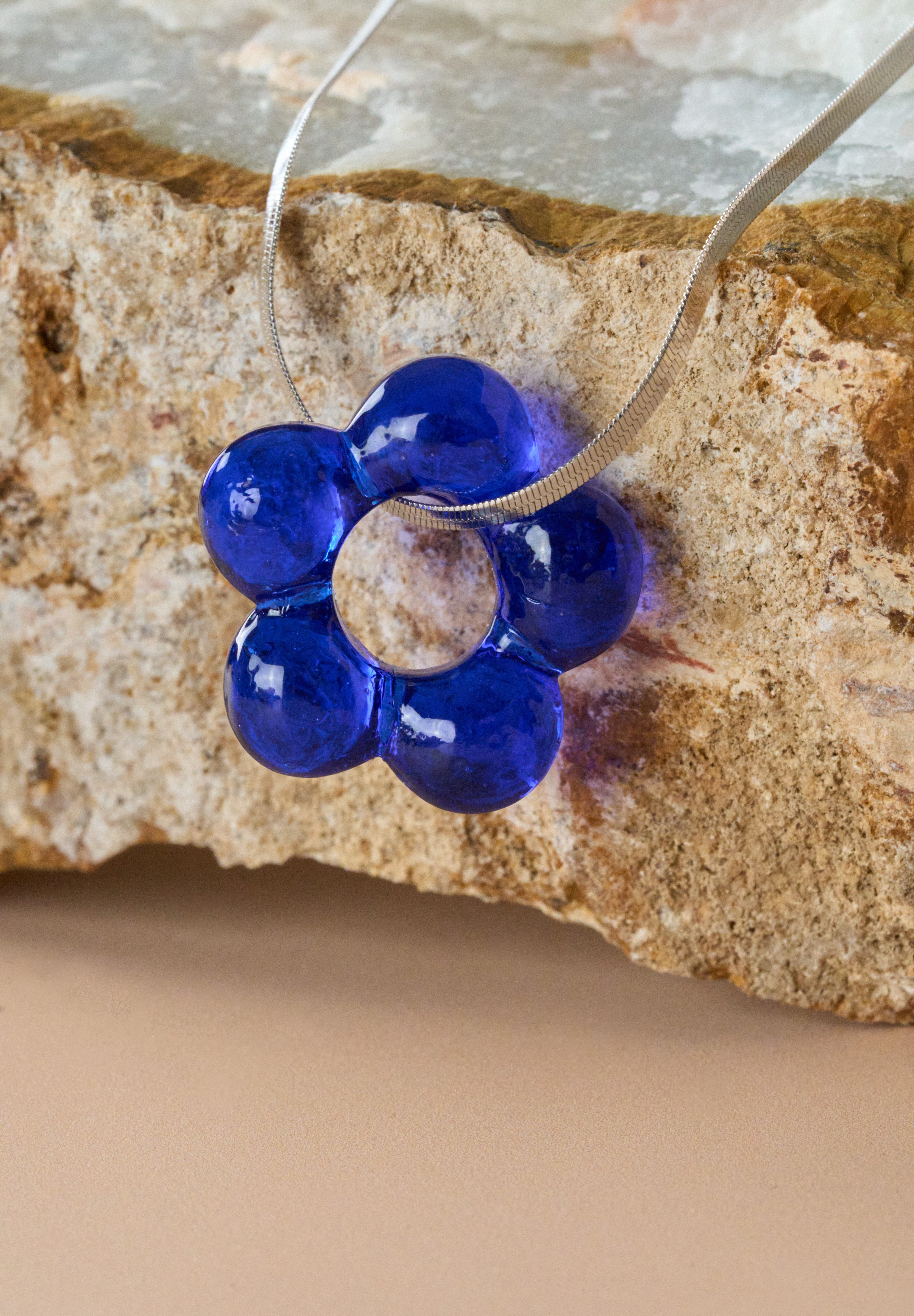 Dazy Glaze Necklace in Stainless Steel