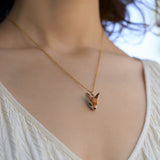 Tiny Deer Head Necklace
