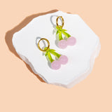 Fruit Loop Hoops - Pink Cherry