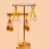 Fruit Loop Hoops - Pink Cherry