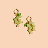 Heard It Through The Grapevine Hoops in Green