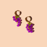 Heard It Through The Grapevine Hoops in Purple