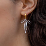 Bad to the Bow Hoop in Mixed Metal