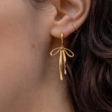 Bad to the Bow Hoop in Gold