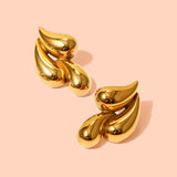 Splash of Gold Studs