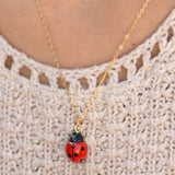 Tiny Lady Bug Necklace