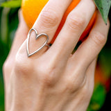 Heart Knocks Ring in Silver