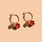 Lucky Poppy Hoops