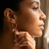 Lucky Poppy Hoops